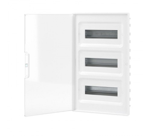 Щиток 36 мод встраиваемый для полых стен FRAME, белый, с прозрачной  дверцей, с 4 шинами PEN (2шт на 8 отв. и 2шт на 10 отв.)  F36B3WT  DKC