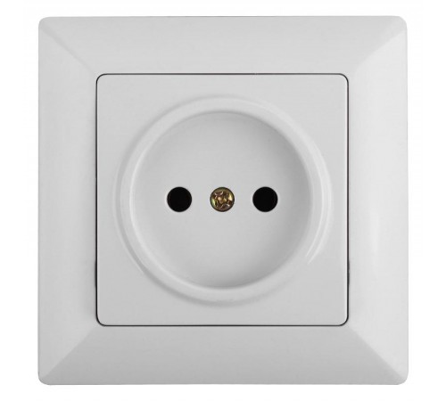 4-201-01 Intro Розетка 2P, 16А-250В, СУ, Solo, белый  Б0043305  Intro