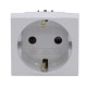 Розетка силовая. цвет серый Viva  45025  DKC