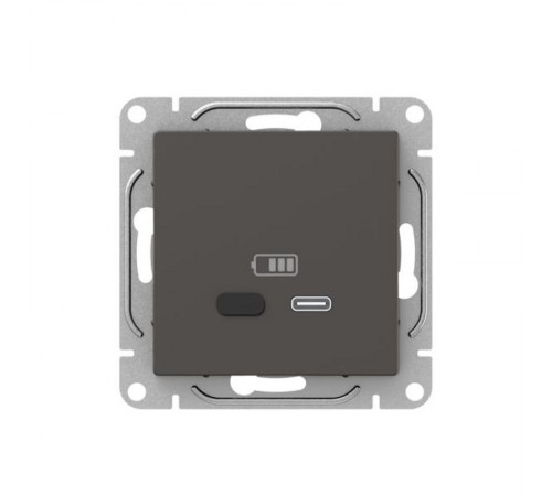 Механизм розетки USB-С, быстрая, мокко Эпика  UP1-SOM-USBCF EKF