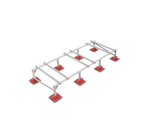 Опорная конструкция для установки оборудования TECHNORAPTOR LIGHTFOOT 3000х1200 тип 1  KM-TR-LTF-SSEI-3000-1200-1  КМ - профиль