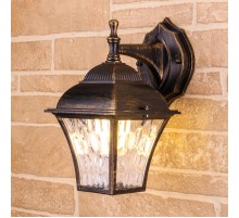 Светильник садово-парковый Apus D черное золото (GL 1009D) настенный  a043112  Elektrostandard