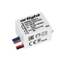 Блок питания ARJ-KE10300-MINI (3W, 300mA) (Arlight, IP20 Пластик, 5 лет)  030187  Arlight