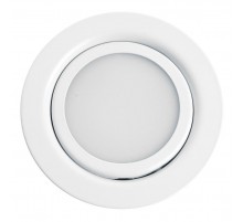 Светильник встраиваемый для мебели светодиодный 3W, 150 Lm, 4000К, белый, LN7 с др-ром в/компл  41690  FERON