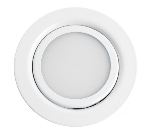 Светильник встраиваемый для мебели светодиодный 3W, 150 Lm, 4000К, белый, LN7 с др-ром в/компл  41690  FERON