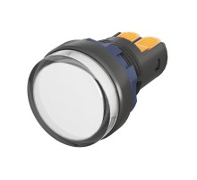 Сигнальный индикатор со встроенным диодом 9-24В,  белый  M22L-F24WPP  DKC