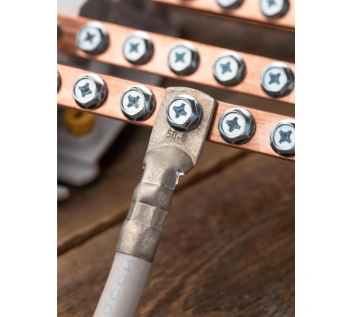 Наконечник медный луженый  ТМЛ 50-8-11 EKF PROxima  tml-50-8-11-g  EKF