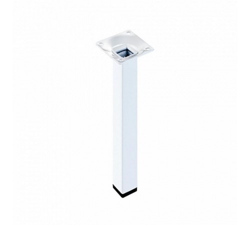 Ножка металл.квадрат, нерегулир, 25х25х400 мм, белая - накл.   151260  Tech-KREP