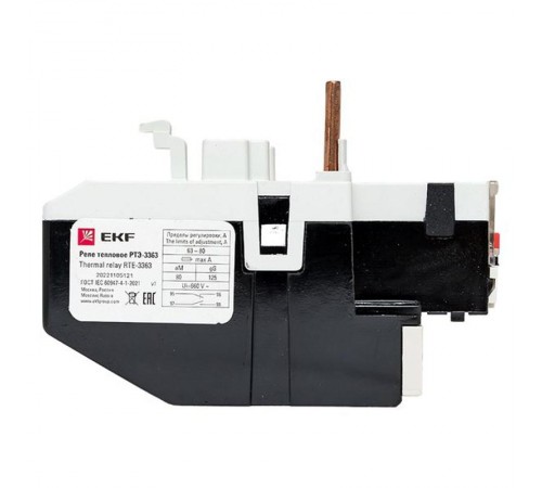 Реле тепловое РТЭ-3363 63-80А EKF PROxima  rel-3363-63-80  EKF