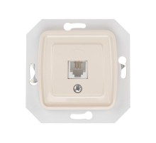 DEA Розетка Телефон RJ11 с/у мех. Беж  KR-78-0252  Kranz