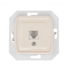DEA Розетка Телефон RJ11 с/у мех. Беж  KR-78-0252  Kranz