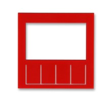 ABB Levit Красный / дымчатый чёрный Сменная панель на накладку терморегулятора / таймера Красный  ND3292H-A11 65  2CHH910011A8065  ABB