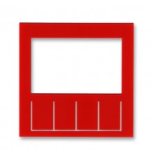 ABB Levit Красный / дымчатый чёрный Сменная панель на накладку терморегулятора / таймера Красный  ND3292H-A11 65  2CHH910011A8065  ABB