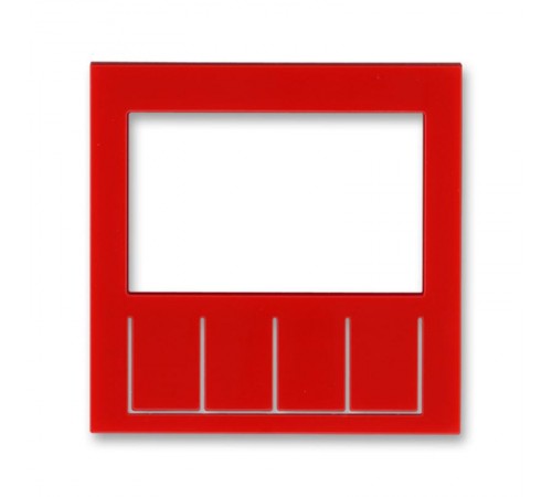 ABB Levit Красный / дымчатый чёрный Сменная панель на накладку терморегулятора / таймера Красный  ND3292H-A11 65  2CHH910011A8065  ABB