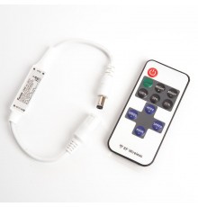 Контроллер для одноцветной светодиодной ленты с П/У белый, 12-24V, LD65  48031  FERON