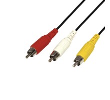 Шнур 3 RCA - 3 RCA, длина 7 метров, черный  17-0206  REXANT