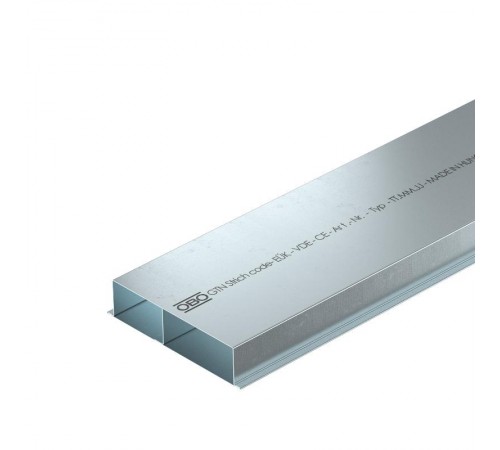 Кабельный канал для заливки в стяжку EUK 2000x190x48 мм (сталь) (S2 19048)  7400308  OBO Bettermann