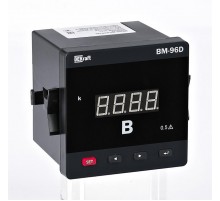 Вольтметр цифр. 72x72мм однофазный, вх 600В, вых DO+RS485, LED-дисплей ВМ-72D  50357DEK  DEKraft