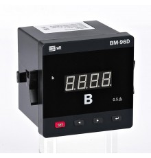 Вольтметр цифр. 72x72мм однофазный, вх 100В, вых DO+RS485, LED-дисплей ВМ-72D  50353DEK  DEKraft