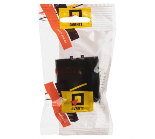 Вывод кабеля модульный "Avanti", "Черный матовый", 2 модуля  4412982  DKC