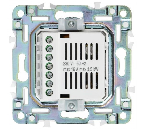 SKANDY Термостат электронный с индикацией SK-T01N металл никель   SK-RT11-K50  IEK