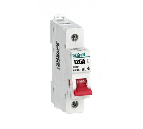 Выключатель-разъединитель 1Р 125А ВН-105  17084DEK  DEKraft