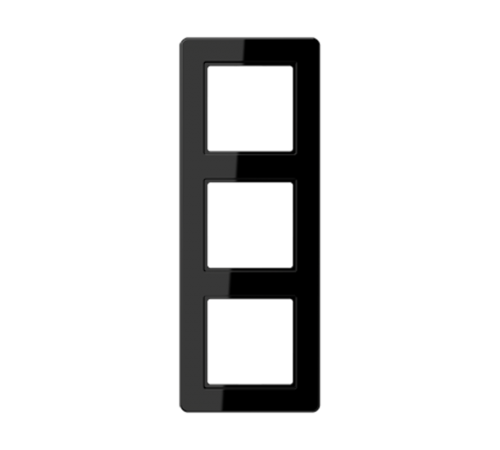 Рамка для вертикальной и горизонтальной установки, 3 поста; термопласт; черный; A FLOW  AF583BFSW  Jung