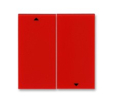 ABB Levit Красный / дымчатый чёрный Сменная панель на клавишу для выключателя жалюзи Красный  ND3559H-A447/1 65  2CHH594471A8065  ABB