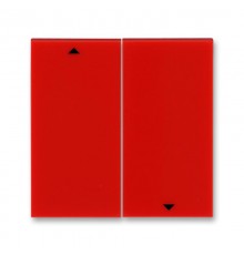 ABB Levit Красный / дымчатый чёрный Сменная панель на клавишу для выключателя жалюзи Красный  ND3559H-A447/1 65  2CHH594471A8065  ABB