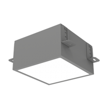 Светильник светодиодный DL-Grill Грильято 150х150 мм встр. 18Вт 3000 К 136х136х75 мм IP40 RAL7045 серый муар  V1-R0-70809-10000-4001830  VARTON