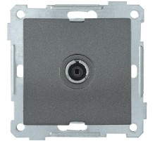 BOLERO антрацит Розетка оконечная TV РТВ11-0-Б  EAB11-K95  IEK