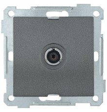 BOLERO антрацит Розетка оконечная TV РТВ11-0-Б  EAB11-K95  IEK