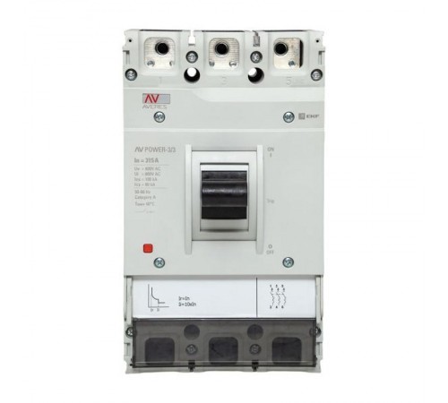 Выключатель автоматический AV POWER-3/3 315А 100kA TR AVERES  mccb-33-315H-TR-av  EKF