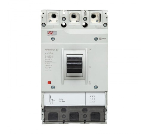 Выключатель автоматический AV POWER-3/3 315А 100kA TR AVERES  mccb-33-315H-TR-av  EKF