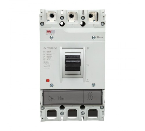 Выключатель автоматический AV POWER-3/3 315А 100kA TR AVERES  mccb-33-315H-TR-av  EKF