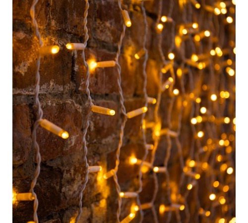 Гирлянда "Светодиодный Дождь"  2х1,5м, постоянное свечение, белый провод, 230 В, диоды ЖЁЛТЫЕ, 360 LED  235-111  NEON-NIGHT