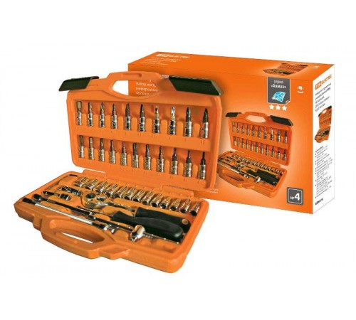 Набор инструментов универсальный №4, 46 позиций, CR-V сталь "Алмаз"  SQ1014-0104  TDM