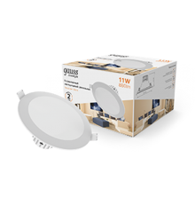 Светильник светодиодный встраиваемый круглый белый, 11W, 880 Lm LED 2700K  946411111  Gauss