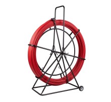 Протяжка кабельная (УЗК в тележке), стеклопруток d=11,0 мм, 50 м красная  47-1150  REXANT