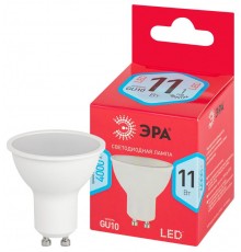 Лампа светодиодная RED LINE LED MR16-11W-840-GU10 R GU10 11 Вт софит нейтральный белый свет  Б0050693  ЭРА