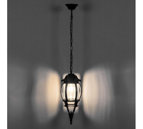 Светильник садово-парковый 8105 100W 230V E27 160*160*400мм черный  11104  FERON