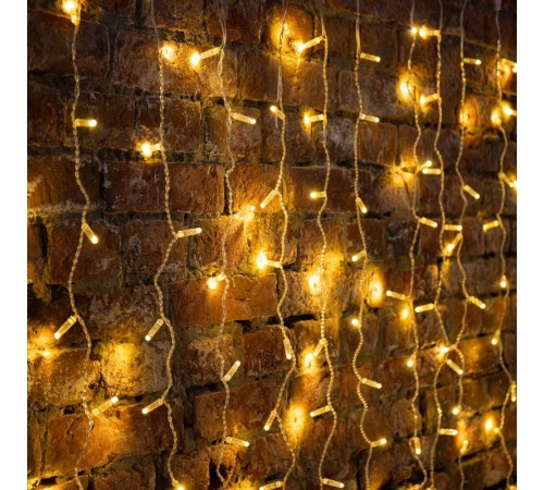 Гирлянда "Светодиодный Дождь" 2х3м, эффект мерцания, прозрачный провод, 230 В, диоды ТЕПЛЫЙ БЕЛЫЙ, 760 LED  235-326  NEON-NIGHT