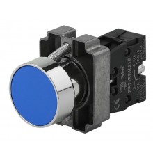 Кнопка управления LAY5-BA61 без подсветки синяя 1з (20/200/8000)  Б0045669  ЭРА