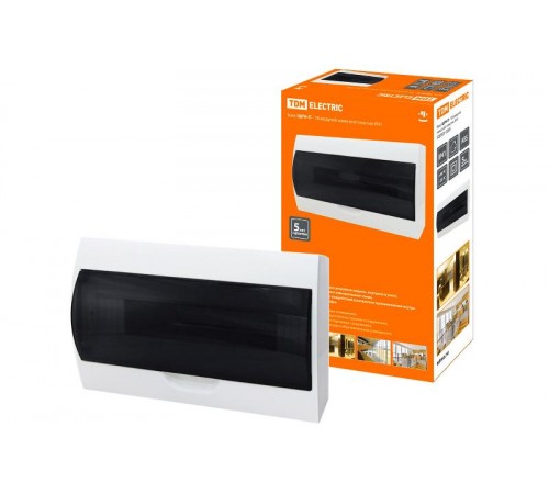 Бокс пластиковый навесной ЩРН-П-18 модулей  IP41   SQ0901-0005  TDM