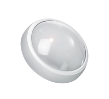 Светильник светодиодный пылевлагозащищенный для ЖКХ Qplus круг 8W 670lm 4000K 160-260V IP54 D176*76мм бел с дек рамк с м-вол сен  142411208-S  Gauss