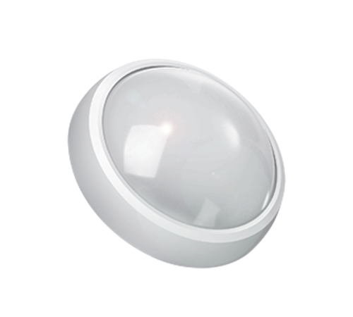 Светильник светодиодный пылевлагозащищенный для ЖКХ Qplus круг 8W 670lm 4000K 160-260V IP54 D176*76мм бел с дек рамк с м-вол сен  142411208-S  Gauss