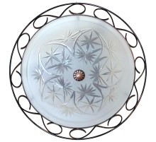 Светильник НПБ 01-3х60-160 3х60Вт Е27 ЛН/КЛЛ/LED IP20 прозрачный матовый, корпус "Орнамент" медь  1005151678  Элетех