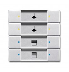 6127/02-83-500 Сенсор 4/8-кл. многофункциональный, серебристый алюминий  6117-0-0234  2CKA006117A0234  ABB