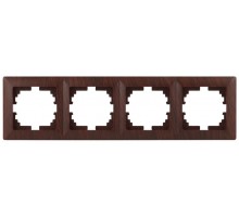 4-504-10 Intro Рамка на 4 поста, СУ, Solo, венге  Б0043429  Intro