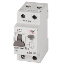 АВДТ 6кА  PRO D326E2C50A100 АД-32 электронное 1P+N C50 100мА тип A   Б0059203  ЭРА